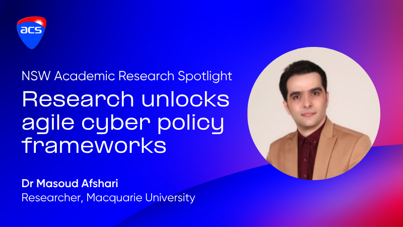 NSW Member Spotlight Dr Masoud Afshari